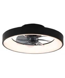 Ανεμιστήρας Οροφής ACA FAN6687BK – 7 Πτερύγια – LED 34W 3332Lm – DC 20W – 6 Ταχύτητες – Ø30cm – Μαύρος