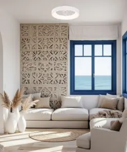 Smart Ανεμιστήρας Οροφής ACA FAN6687WH – 7 Πτερύγια – LED 34W 3332Lm – DC 20W – 6 Ταχύτητες – Ø30cm – Λευκός – Τηλεχειριστήριο