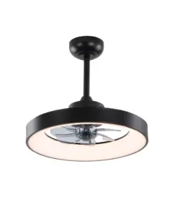 Ανεμιστήρας Οροφής ACA FAN6697BK – 7 Πτερύγια – LED 34W 3332lm – DC 20W – 6 Ταχύτητες – Ø30cm – Μαύρος – Τηλεχειριστήριο & Χρονοδιακόπτης