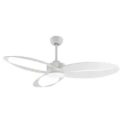 Ανεμιστήρας Οροφής ACA FANGS423W – 3 Πτερύγια ABS – LED 24W 2400Lm – DC 45W – 6 Ταχύτητες – 132cm – Λευκός – Τηλεχειριστήριο & Χρονοδιακόπτης