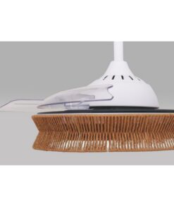 Ανεμιστήρας Οροφής FANRX42645 – 3 Πτερύγια – 36W LED CCT – Τηλεχειριστήριο – 6 Ταχύτητες – Λευκό Ματ / Σχοινί ACA