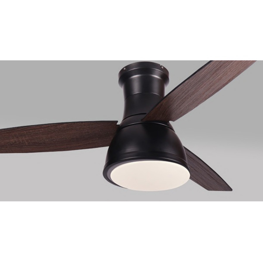 Ανεμιστήρας Οροφής FANRX44041B – 3 Ξύλινα Πτερύγια – 22W LED CCT – Τηλεχειριστήριο – 6 Ταχύτητες – Μαύρο Ματ ACA