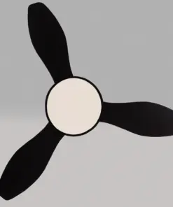 Ανεμιστήρας Οροφής ACA FANRX48013B – 3 Πτερύγια ABS – LED 22W 2680Lm – DC 40W – 6 Ταχύτητες – 47” – Μαύρο Ματ – Τηλεχειριστήριο & Χρονοδιακόπτης