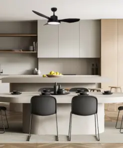 Ανεμιστήρας Οροφής ACA FANRX48013B – 3 Πτερύγια ABS – LED 22W 2680Lm – DC 40W – 6 Ταχύτητες – 47” – Μαύρο Ματ – Τηλεχειριστήριο & Χρονοδιακόπτης