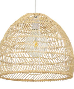 GLOBOSTAR® MALIBU 00973 Boho Κρεμαστό Φωτιστικό Οροφής με Ντουί 1 x E27 AC 220-240V IP20 - Μπεζ - Μ40 x Π40 x Υ35cm