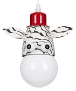 GLOBOSTAR® ZEBRA 00639 Παιδικό Κρεμαστό Φωτιστικό Οροφής με Ντουί 1 x E27 AC 220-240V IP20 - Πολύχρωμο - Μ19 x Π10.5 x Υ13.5cm