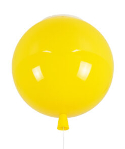 GLOBOSTAR® BALLOON 00651 Παιδικό Φωτιστικό Οροφής με Ντουί 1 x E27 AC 220-240V IP20 - Κίτρινο - Μ30 x Π30 x Υ33cm