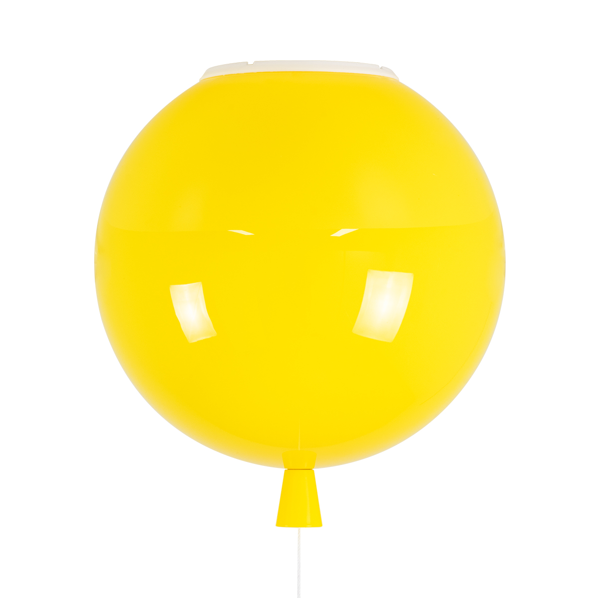 GLOBOSTAR® BALLOON 00651 Παιδικό Φωτιστικό Οροφής με Ντουί 1 x E27 AC 220-240V IP20 - Κίτρινο - Μ30 x Π30 x Υ33cm - Image 7