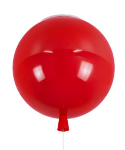 GLOBOSTAR® BALLOON 00652 Παιδικό Φωτιστικό Οροφής με Ντουί 1 x E27 AC 220-240V IP20 - Κόκκινο - Μ30 x Π30 x Υ33cm