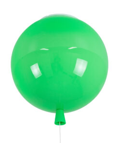 GLOBOSTAR® BALLOON 00653 Παιδικό Φωτιστικό Οροφής με Ντουί 1 x E27 AC 220-240V IP20 - Πράσινο - Μ30 x Π30 x Υ33cm