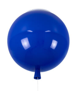 GLOBOSTAR® BALLOON 00654 Παιδικό Φωτιστικό Οροφής με Ντουί 1 x E27 AC 220-240V IP20 - Μπλε - Μ30 x Π30 x Υ33cm