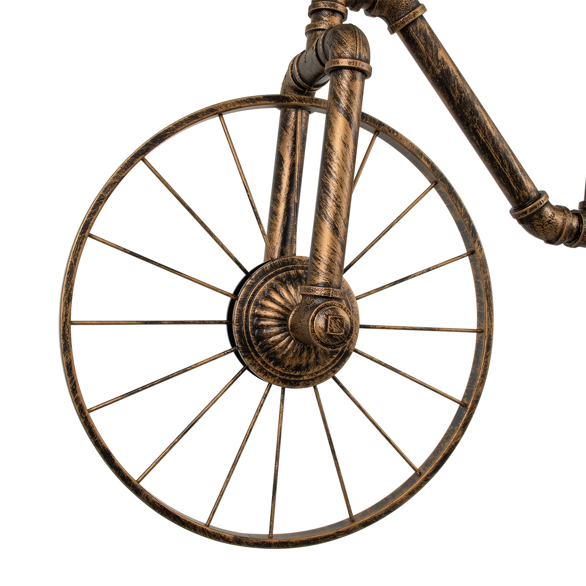 GLOBOSTAR® SWIFTWALKER 00660 Vintage Κρεμαστό Φωτιστικό Οροφής με Ντουί 3 x E27 AC 220-240V IP20 - Χάλκινο & Κόκκινο - Μ85 x Π29.5 x Υ55cm - Image 12