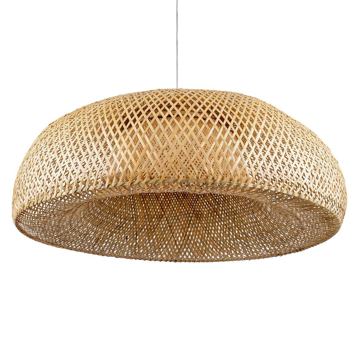 GLOBOSTAR® SAN TROPEZ 00673 Boho Κρεμαστό Φωτιστικό Οροφής με Ντουί 1 x E27 AC 220-240V IP20 - Μπεζ - Μ100 x Π100 x Y35cm - Image 6