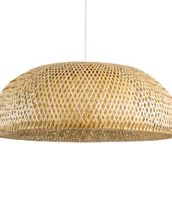 GLOBOSTAR® SAN TROPEZ 00674 Boho Κρεμαστό Φωτιστικό Οροφής με Ντουί 1 x E27 AC 220-240V IP20 - Μπεζ - Μ80 x Π80 x Y28cm