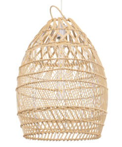 GLOBOSTAR® TAHITI 00710 Boho Κρεμαστό Φωτιστικό Οροφής με Ντουί 1 x E27 AC 220-240V IP20 - Μπεζ - Μ38 x Π38 x Υ50cm