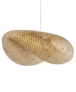 GLOBOSTAR® MEXICO 00721 Boho Κρεμαστό Φωτιστικό Οροφής με Ντουί 1 x E27 AC 220-240V IP20 - Μπεζ - Μ100 x Π80 x Υ35cm