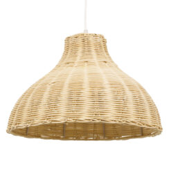 GLOBOSTAR® MAYOTTE 00724 Boho Κρεμαστό Φωτιστικό Οροφής με Ντουί 1 x E27 AC 220-240V IP20 - Μπεζ - Μ40 x Π40 x Υ28cm