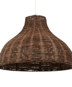 GLOBOSTAR® MAYOTTE 00725 Boho Κρεμαστό Φωτιστικό Οροφής με Ντουί 1 x E27 AC 220-240V IP20 - Καφέ - Μ40 x Π40 x Υ28cm