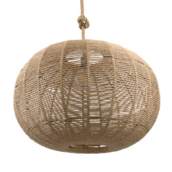 GLOBOSTAR® MANDALA 00732 Boho Κρεμαστό Φωτιστικό Οροφής με Ντουί 1 x E27 AC 220-240V IP20 - Μπεζ - Μ80 x Π80 x Υ60cm