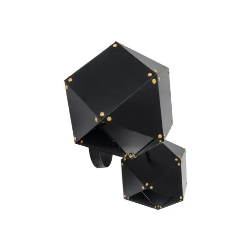GLOBOSTAR® WELLES 00795 Μοντέρνο Φωτιστικό Τοίχου - Απλίκα με Ντουί 2 x E14 AC 220-240V IP20 - Μαύρο - Μ52 x Π21 x Υ17cm - Image 6