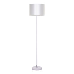 GLOBOSTAR® ASHLEY 00823 Μοντέρνο Επιδαπέδιο Φωτιστικό με Ντουί 1 x E27 AC 220-240V IP20 - Λευκό - Μ35 x Π35 x Υ145cm