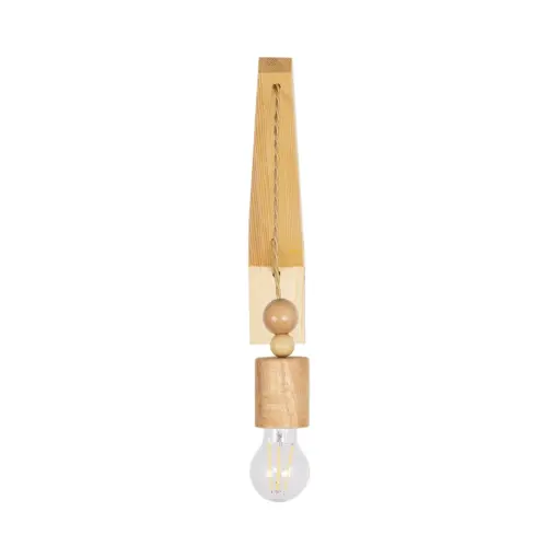 GLOBOSTAR® NOVO 00885 Vintage Φωτιστικό Τοίχου - Απλίκα με Ντουί 1 x E27 AC 220-240V IP20 - Μπεζ - Μ7 x Π28 x Υ37cm - Image 4