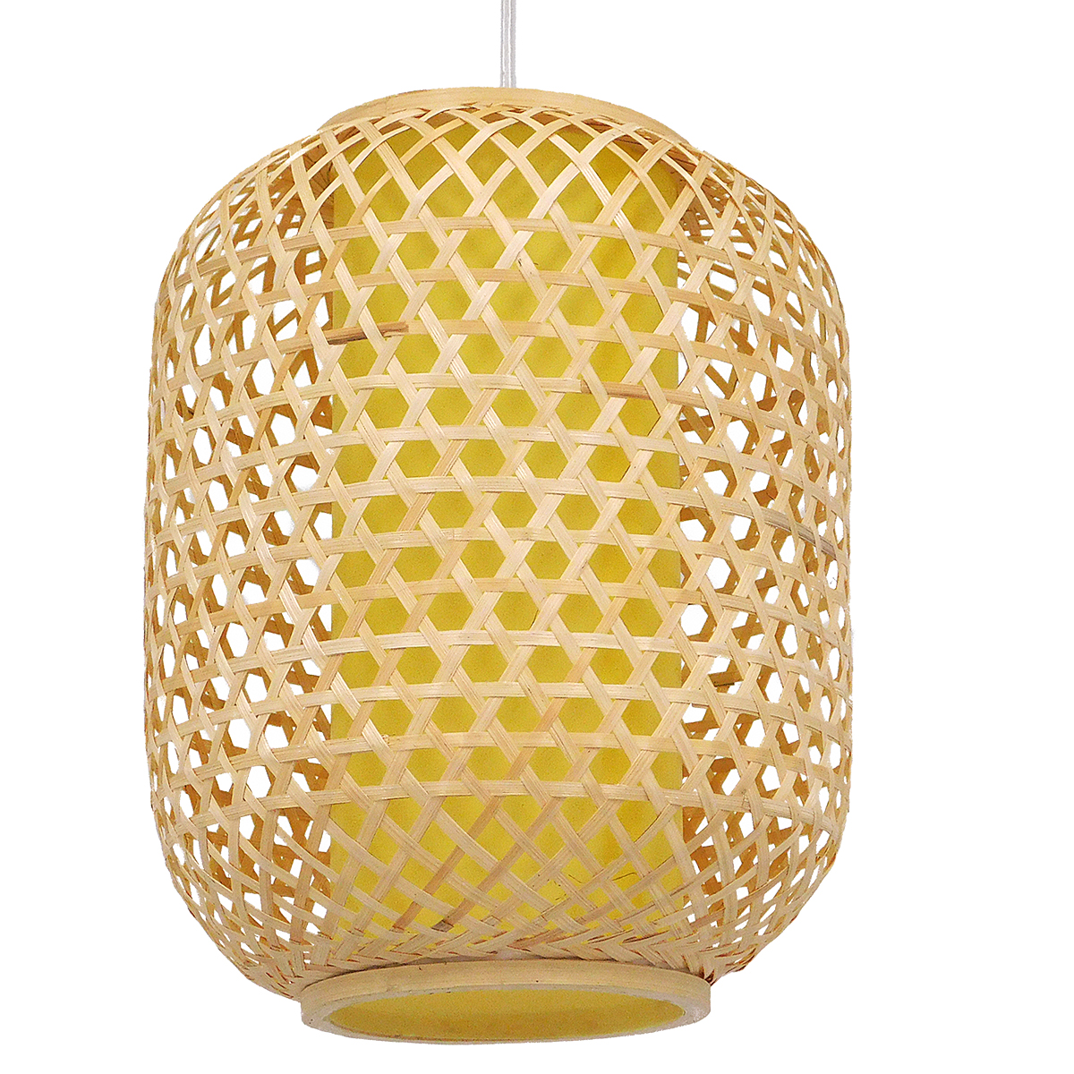 GLOBOSTAR® MAURITIUS 00899 Boho Κρεμαστό Φωτιστικό Οροφής με Ντουί 1 x E27 AC 220-240V IP20 - Μπεζ - Μ30 x Π30 x Υ40cm