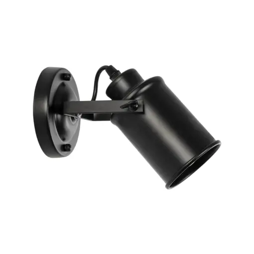 GLOBOSTAR® JAKE 00948 Μοντέρνο Φωτιστικό Τοίχου - Απλίκα με Ντουί 1 x E27 AC 220-240V IP20 - Μαύρο - Μ9 x Π22 x Y22cm - Image 4