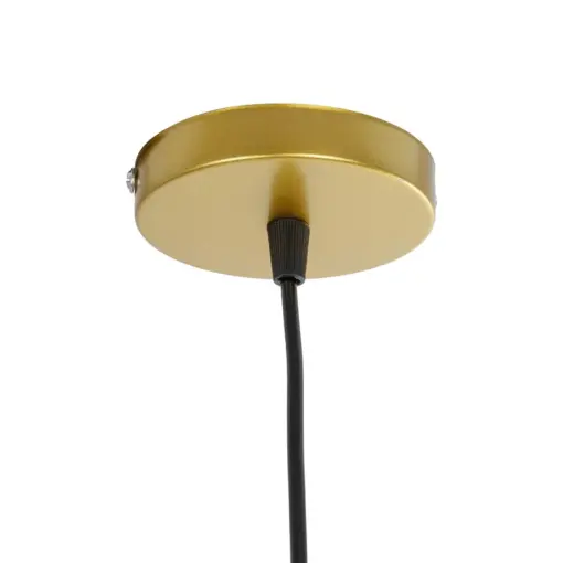 GLOBOSTAR® CAGE 00950 Vintage Κρεμαστό Φωτιστικό Οροφής με Ντουί 1 x E27 AC 220-240V IP20 - Χρυσό - Μ15 x Π15 x Y21cm - Image 8