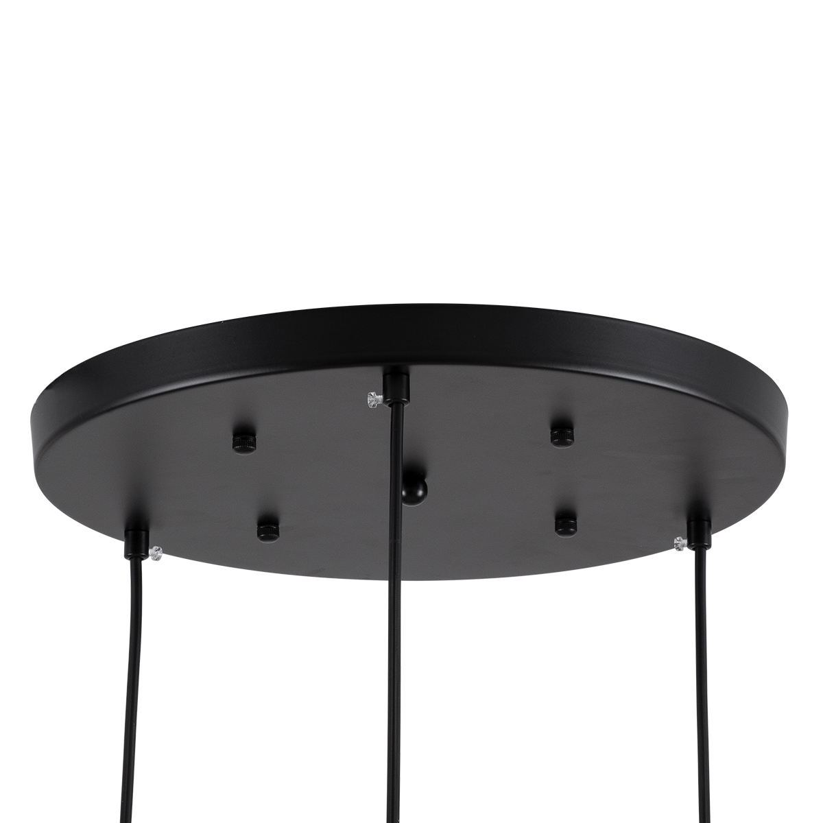 GLOBOSTAR® MONROE 00952 Μοντέρνο Κρεμαστό Φωτιστικό Οροφής με Ντουί 3 x E27 AC 220-240V IP20 - Μαύρο & Λευκό - Μ60 x Π60 x Υ50cm - Image 6