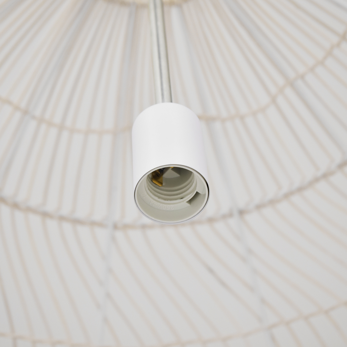 GLOBOSTAR® MALIBU 00965 Boho Κρεμαστό Φωτιστικό Οροφής με Ντουί 1 x E27 AC 220-240V IP20 - Μπεζ - Μ100 x Π100 x Y86cm - Image 7