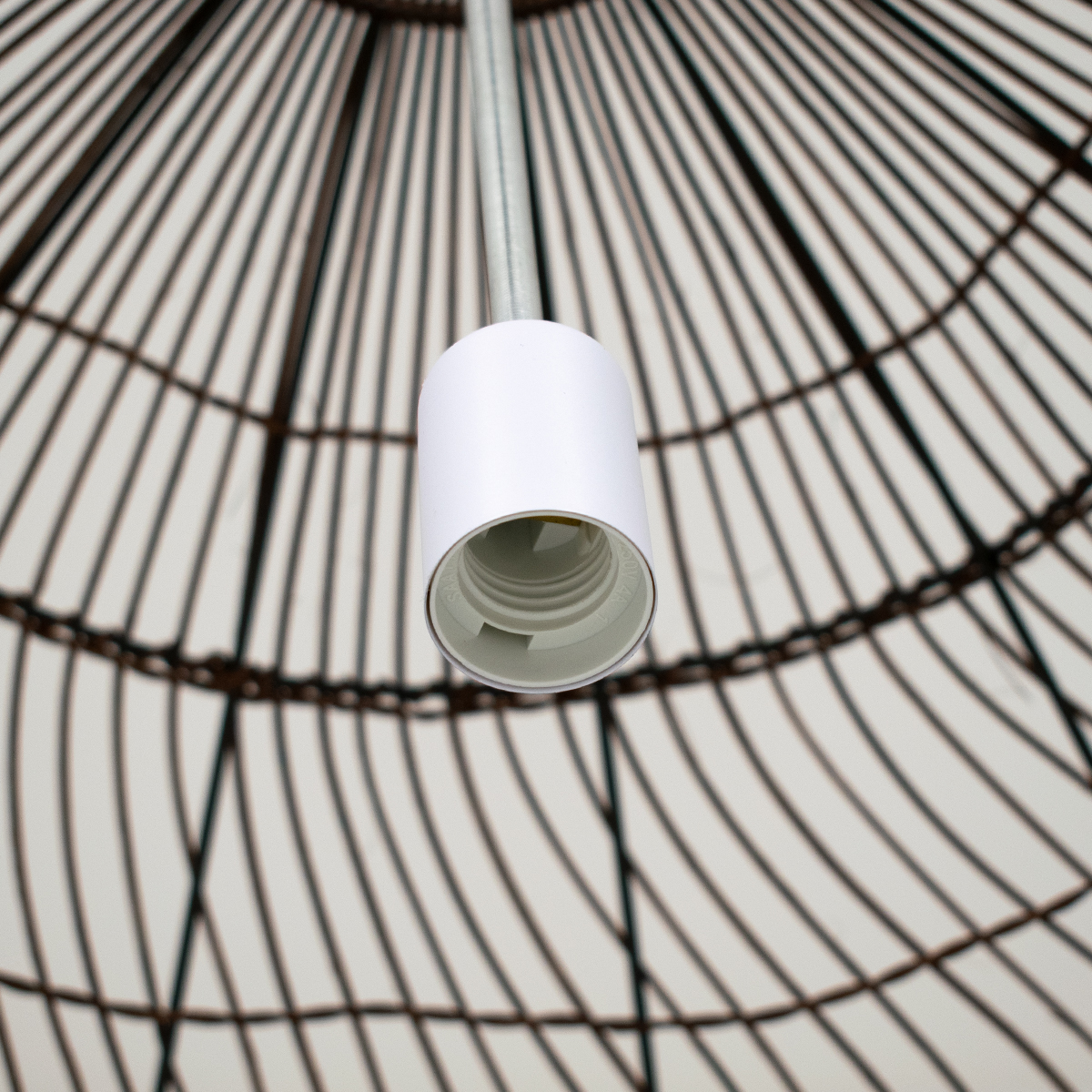 GLOBOSTAR® MALIBU 00967 Boho Κρεμαστό Φωτιστικό Οροφής με Ντουί 1 x E27 AC 220-240V IP20 - Καφέ - Μ100 x Π100 x Y86cm - Image 7