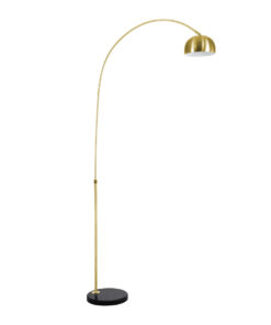GLOBOSTAR® PRAGUE 00991 Μοντέρνο Επιδαπέδιο Φωτιστικό με Ντουί 1 x E27 AC 220-240V IP20 - Χρυσό & Μαύρο - Μ90 x Π29.5 x Υ180cm