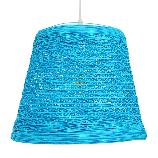 GLOBOSTAR® PLAYROOM 00995 Vintage Κρεμαστό Φωτιστικό Οροφής με Ντουί 1 x E27 AC 220-240V IP20 - Μπλε - Μ32 x Π32 x Υ27cm - Image 3