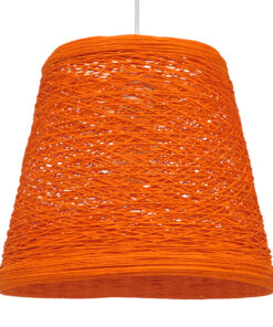 GLOBOSTAR® PLAYROOM 00997 Vintage Κρεμαστό Φωτιστικό Οροφής με Ντουί 1 x E27 AC 220-240V IP20 - Πορτοκαλί - Μ32 x Π32 x Υ27cm