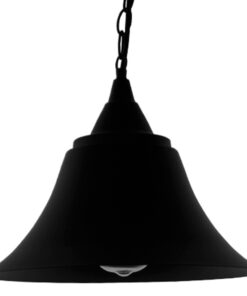 GLOBOSTAR® CLOCHER 01041 Vintage Κρεμαστό Φωτιστικό Οροφής με Ντουί 1 x E27 AC 220-240V IP20 - Μαύρο - Μ29 x Π29 x Υ34cm