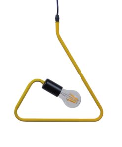 GLOBOSTAR® LIBBY 01097-1 Παιδικό Κρεμαστό Φωτιστικό Οροφής με Ντουί 1 x E27 AC 220-240V IP20 - Κίτρινο - Μ31 x Π31 x Υ16cm