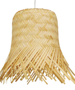 GLOBOSTAR® HAWAII 01103 Boho Κρεμαστό Φωτιστικό Οροφής με Ντουί 1 x E27 AC 220-240V IP20 - Μπεζ - Μ40 x Π40 x Y43cm