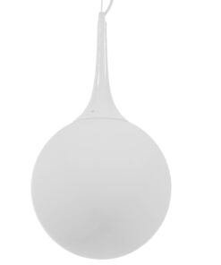 GLOBOSTAR® SPHERE 01143 Μοντέρνο Κρεμαστό Φωτιστικό Οροφής με Ντουί 1 x E27 AC 220-240V IP20 - Λευκό - Μ25 x Π25 x Υ46.5cm