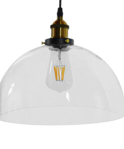 GLOBOSTAR® WICKHAM 01171 Vintage Κρεμαστό Φωτιστικό Οροφής με Ντουί 1 x E27 AC 220-240V IP20 - Πολύχρωμο - Μ30 x Π30 x Y25cm