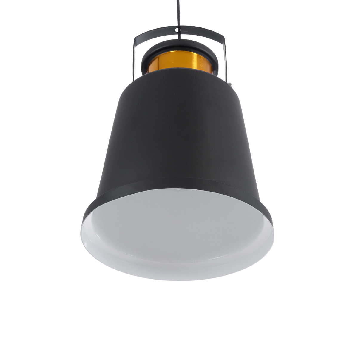 GLOBOSTAR® NUNZIATA 01236 Vintage Κρεμαστό Φωτιστικό Οροφής με Ντουί 1 x E27 AC 220-240V IP20 - Μαύρο & Χρυσό - Μ26 x Π26 x Υ40cm - Image 6