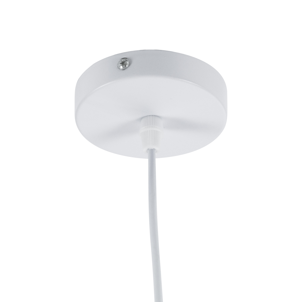 GLOBOSTAR® FELICITA 01276 Μοντέρνο Κρεμαστό Φωτιστικό Οροφής με Ντουί 1 x E27 AC 220-240V IP20 - Ασημί & Μπεζ - Μ40 x Π40 x Y30cm - Image 10