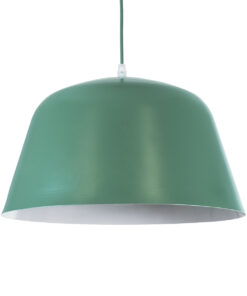 GLOBOSTAR® UPVALE 01285 Μοντέρνο Κρεμαστό Φωτιστικό Οροφής με Ντουί 1 x E27 AC 220-240V IP20 - Πράσινο & Λευκό - Μ40 x Π40 x Υ24cm