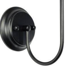 GLOBOSTAR® SHELLY 01299 Vintage Φωτιστικό Τοίχου – Απλίκα με Ντουί 1 x E27 AC 220-240V IP20 – Μαύρο & Μπεζ – Μ13 x Π18 x Υ34cm