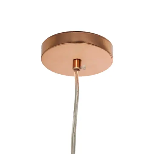 GLOBOSTAR® CANDELA 01309 Μοντέρνο Κρεμαστό Φωτιστικό Οροφής με Ντουί 1 x E27 AC 220-240V IP20 - Χάλκινο - Μ15 x Π15 x Υ13cm - Image 10