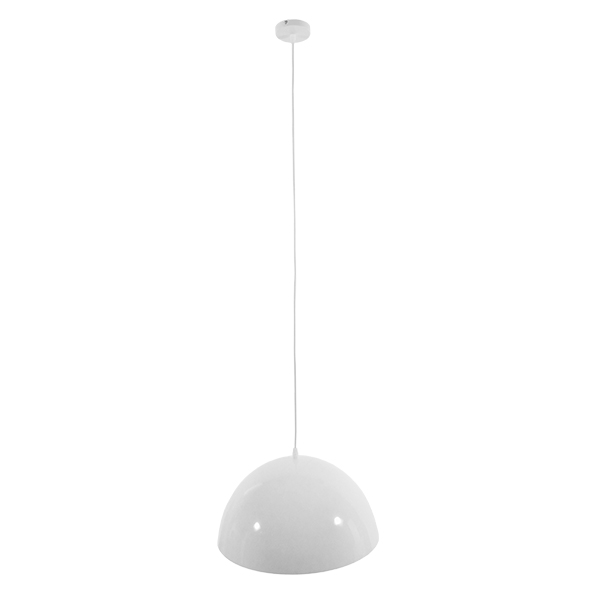 GLOBOSTAR® LUNE 01339 Μοντέρνο Κρεμαστό Φωτιστικό Οροφής με Ντουί 1 x E27 AC 220-240V IP20 - Λευκό & Χρυσό - Μ40 x Π40 x Υ20cm - Image 2