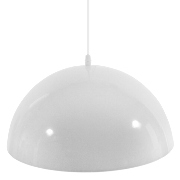 GLOBOSTAR® LUNE 01339 Μοντέρνο Κρεμαστό Φωτιστικό Οροφής με Ντουί 1 x E27 AC 220-240V IP20 - Λευκό & Χρυσό - Μ40 x Π40 x Υ20cm - Image 4