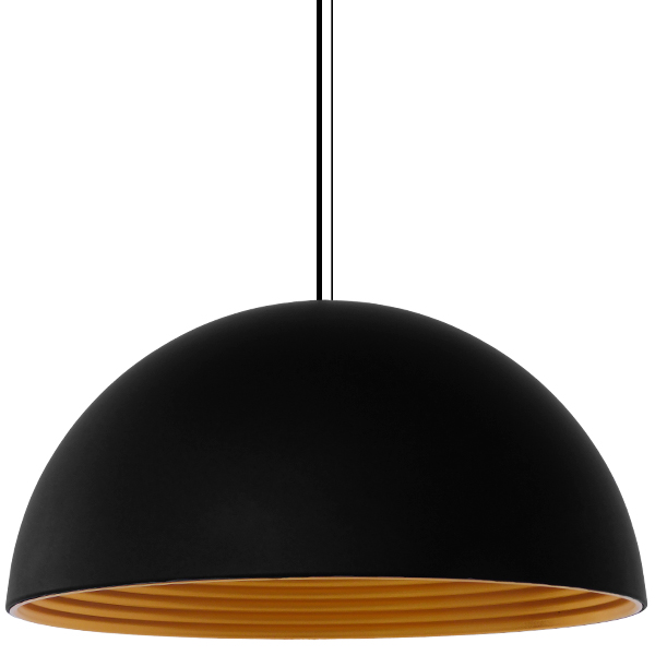 GLOBOSTAR® MEDEA 01344 Μοντέρνο Κρεμαστό Φωτιστικό Οροφής με Ντουί 1 x E27 AC 220-240V IP20 - Μαύρο & Χρυσό - Μ60 x Π60 x Υ30cm - Image 5