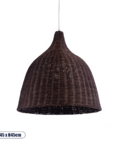 GLOBOSTAR® BAHAMAS 01368 Boho Κρεμαστό Φωτιστικό Οροφής με Ντουί 1 x E27 AC 220-240V IP20 - Καφέ - Μ45 x Π45 x Υ45cm