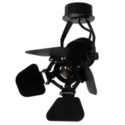 GLOBOSTAR® BROADWAY 01371 Vintage Φωτιστικό Οροφής με Ντουί 1 x E27 AC 220-240V IP20 - Μαύρο - Μ20 x Π20 x Υ27.5cm